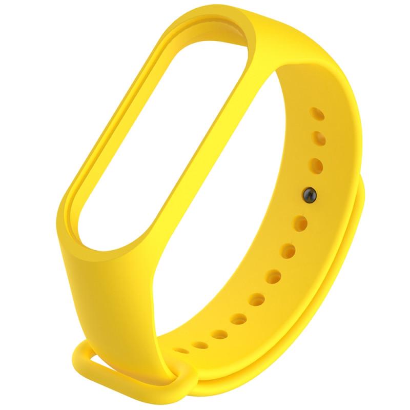 Ремінець силіконовий для Xiaomi Mi Band 3/4 Жовтий (00000025252_34)