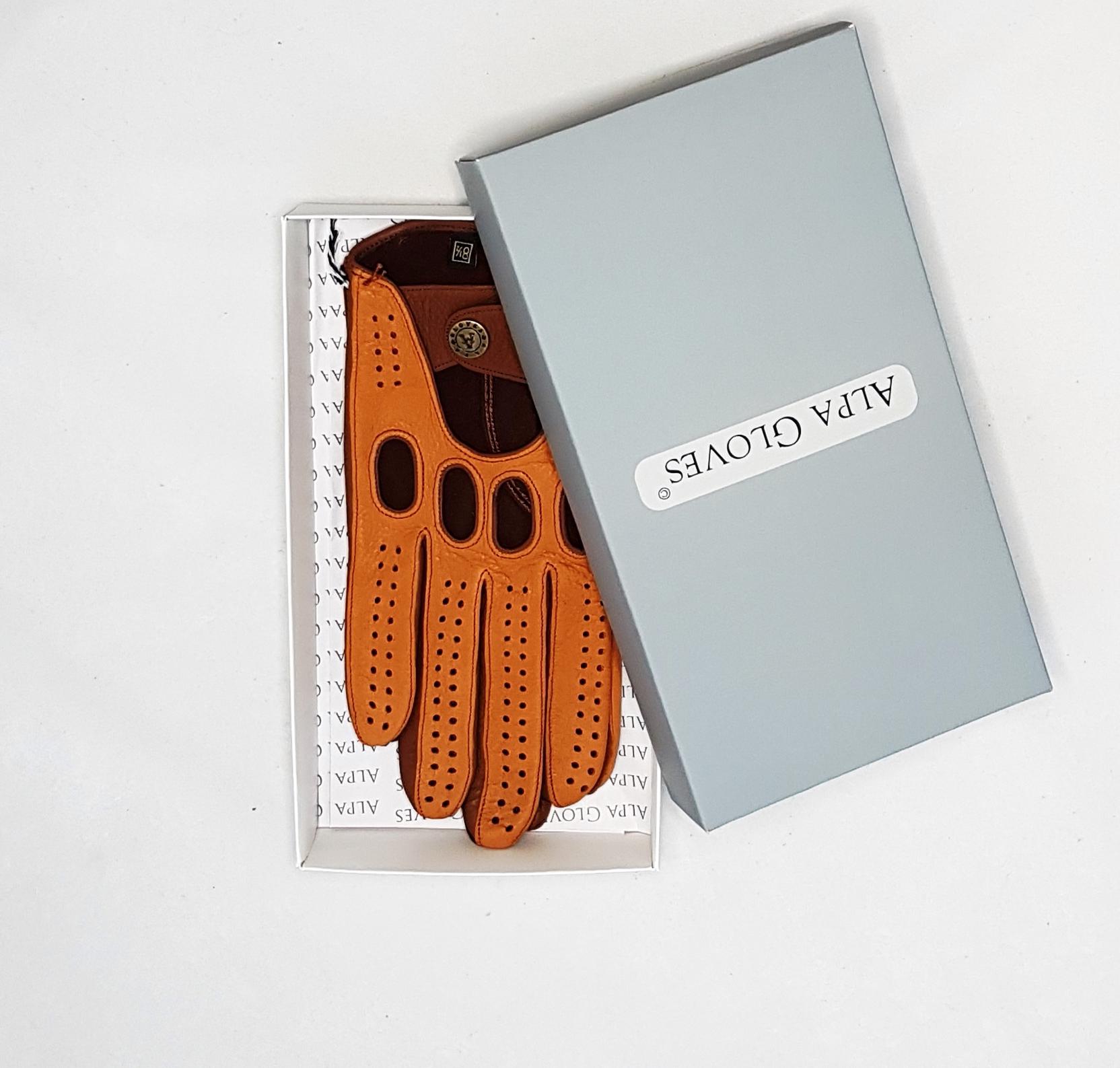 Перчатки мужские Alpa Gloves 941-18 автомобильные натуральная кожа р. 8,5 Коричневый (28334825) - фото 8 Перчатки мужские Alpa Gloves 941-18 автомобильные натуральная кожа р. 8,5 Коричневый (28334825) - фото 8