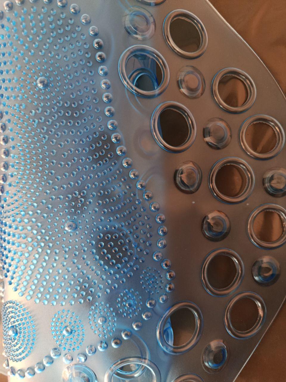 Килимок для ванної Laska антиковзаючий силіконовий 36,5х66 см килимок Блакитний (21421) - фото 3 Килимок для ванної Laska антиковзаючий силіконовий 36,5х66 см килимок Блакитний (21421) - фото 3