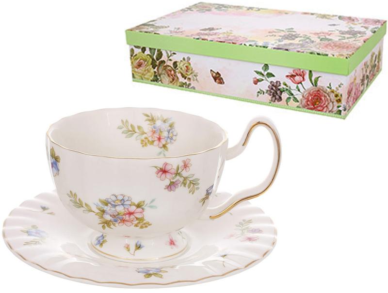 Набор чайный фарфоровый винтаж флорал на 6 персон 200 мл - фото 2 Набор чайный фарфоровый винтаж флорал на 6 персон 200 мл - фото 2