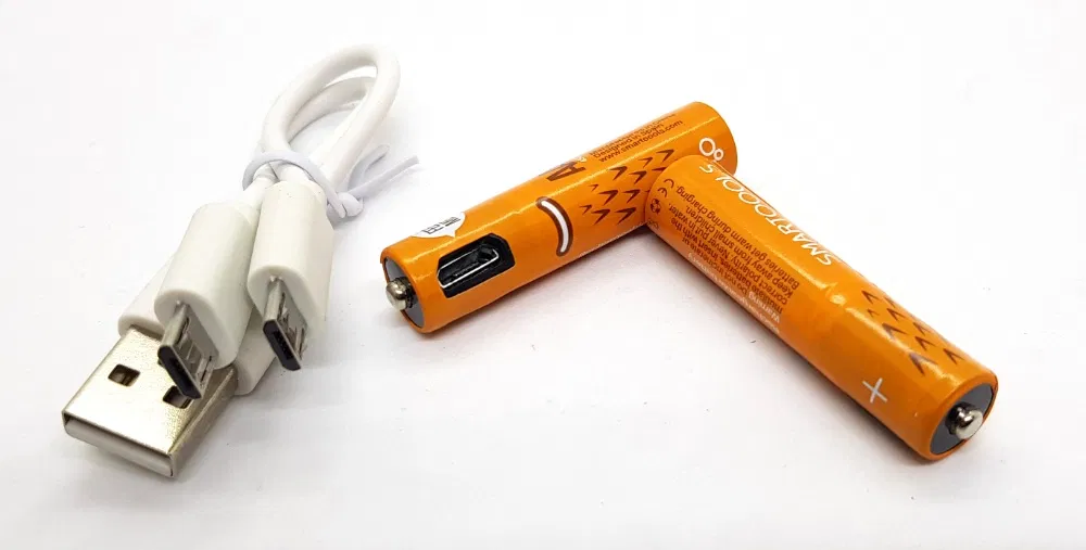 Акумулятор ААА із зарядкою від USB 450 mA Помаранчевий (2403224217) - фото 6 Акумулятор ААА із зарядкою від USB 450 mA Помаранчевий (2403224217) - фото 6