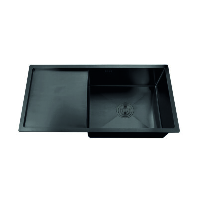 Мойка Zerix ZH7844B-215 3.0/1.0 PVD-BLACK с сушилкой для посуды (ZM5565)