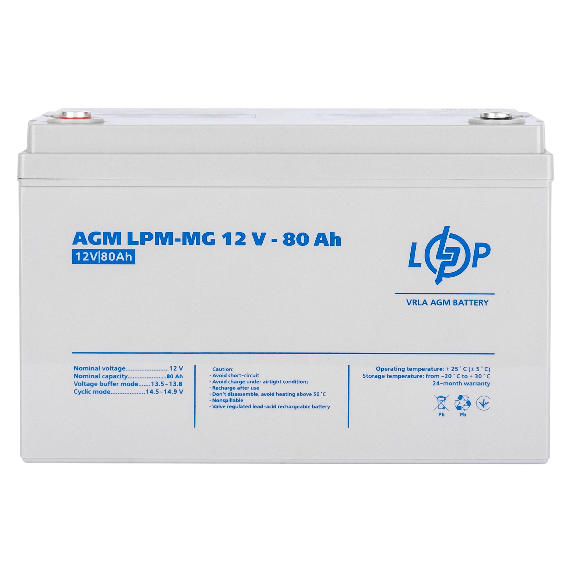Аккумулятор мультигелевый LPM-MG 12V-80 Ah