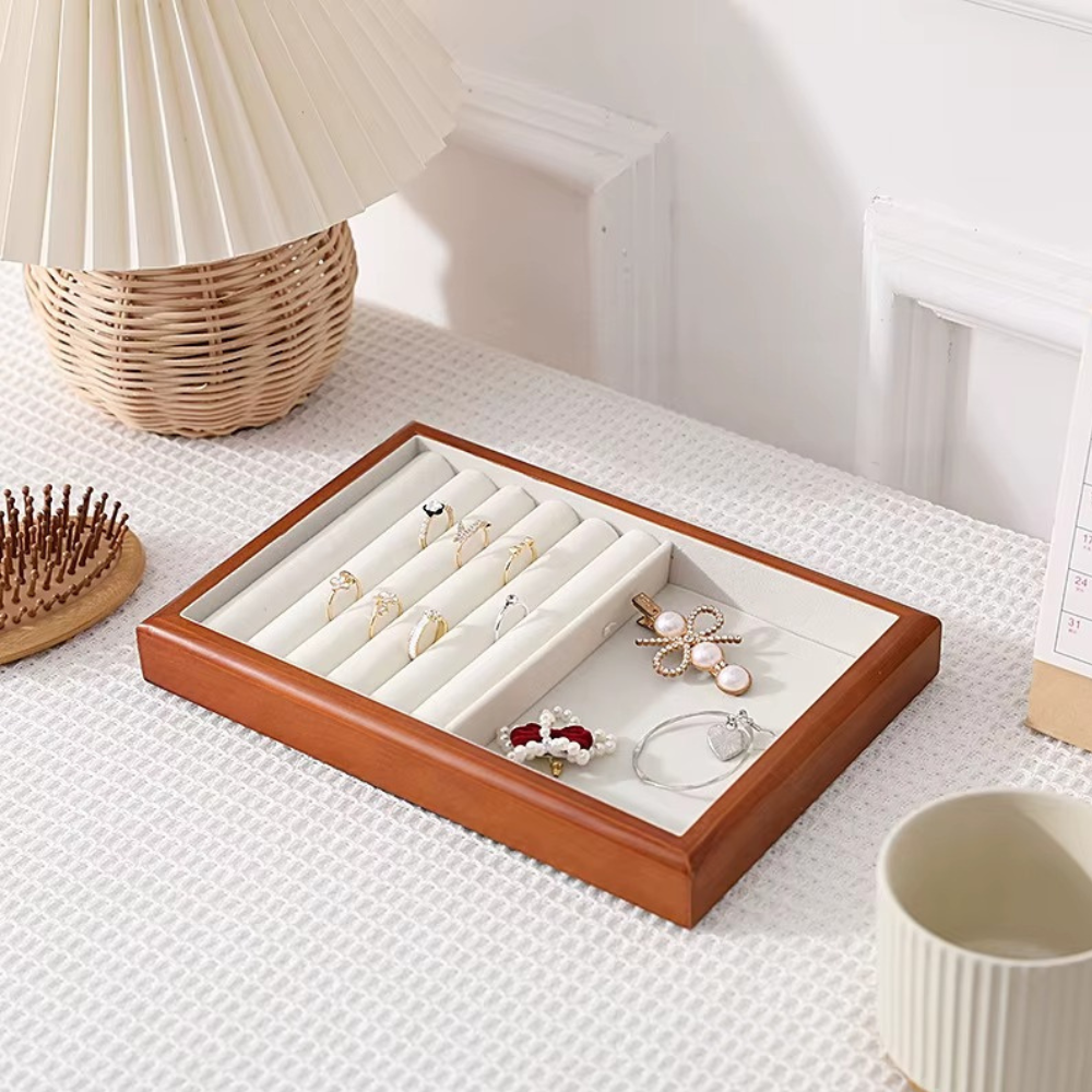 Органайзер футляр для зберігання прикрас коштовностей і аксесуарів відкритий 25х17х3 см