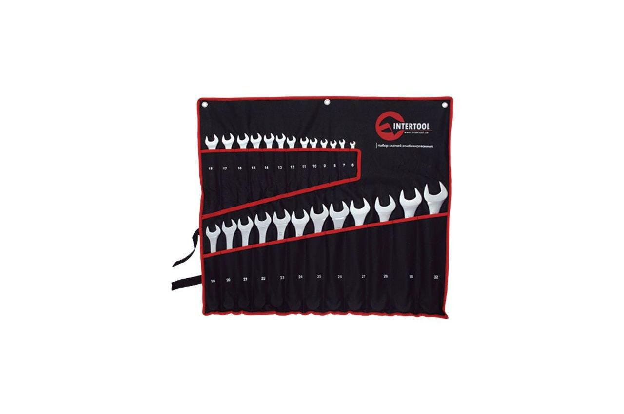 Набор рожково-накидных ключей Intertool 6-32 мм в чехле 25 шт. (HT-1200)
