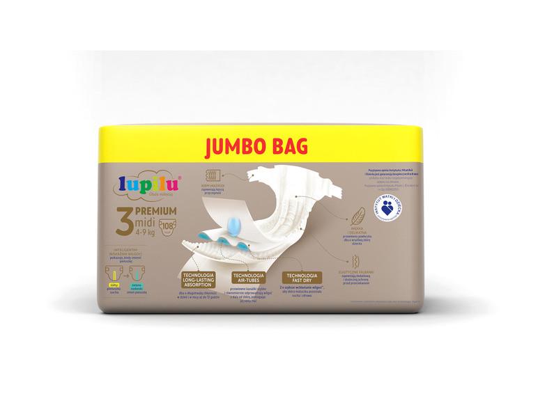 Підгузки дитячі Lupilu Premium Midi р. 3/вага 4-9 кг 108 шт. (1653631431) - фото 3 Підгузки дитячі Lupilu Premium Midi р. 3/вага 4-9 кг 108 шт. (1653631431) - фото 3