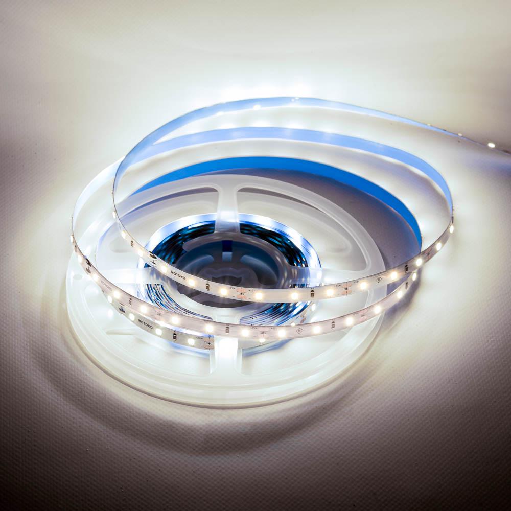 Світлодіодна стрічка Motoko 300W3528-12 12V Motoko SMD2835 60LED/м IP20 4,8W/м 5 м Білий (1012017)