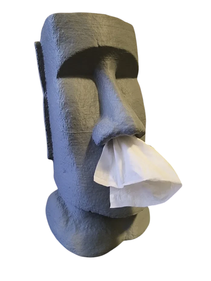 Коробка для салфеток Moai Standing Tissue Box 30 см 3D-печать