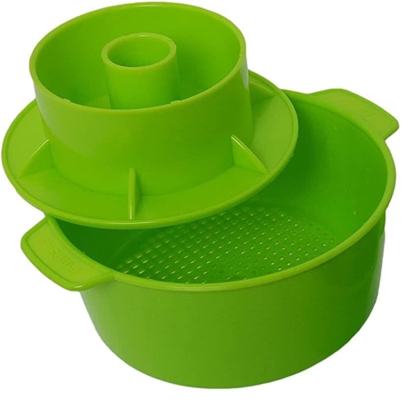 Форма для творога с поршнем Cheese master пластиковая 1,2 л Green (18964457)