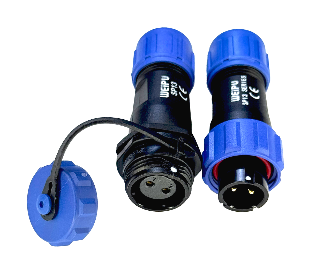 Герметичный разъем Weipu SP1310/P+SP1311/S F-M 2pin IP68 (2757591424)