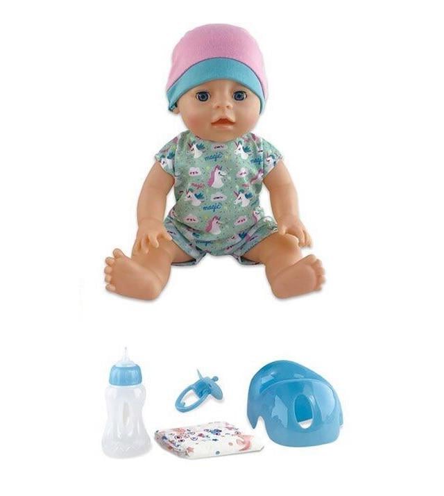 Пупс Yalа Baby пьет из бутылочки ходит на горшок 35 см Multicolor (142216)