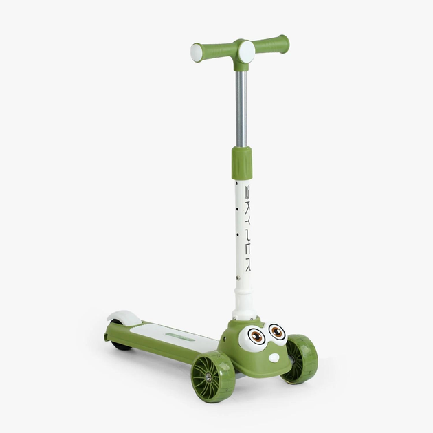 Самокат трехколесный Skyper CL-6012/10 украинская озвучка и подсветка платформы/руль складной/колеса PU со светом 125х40 мм (25107185)