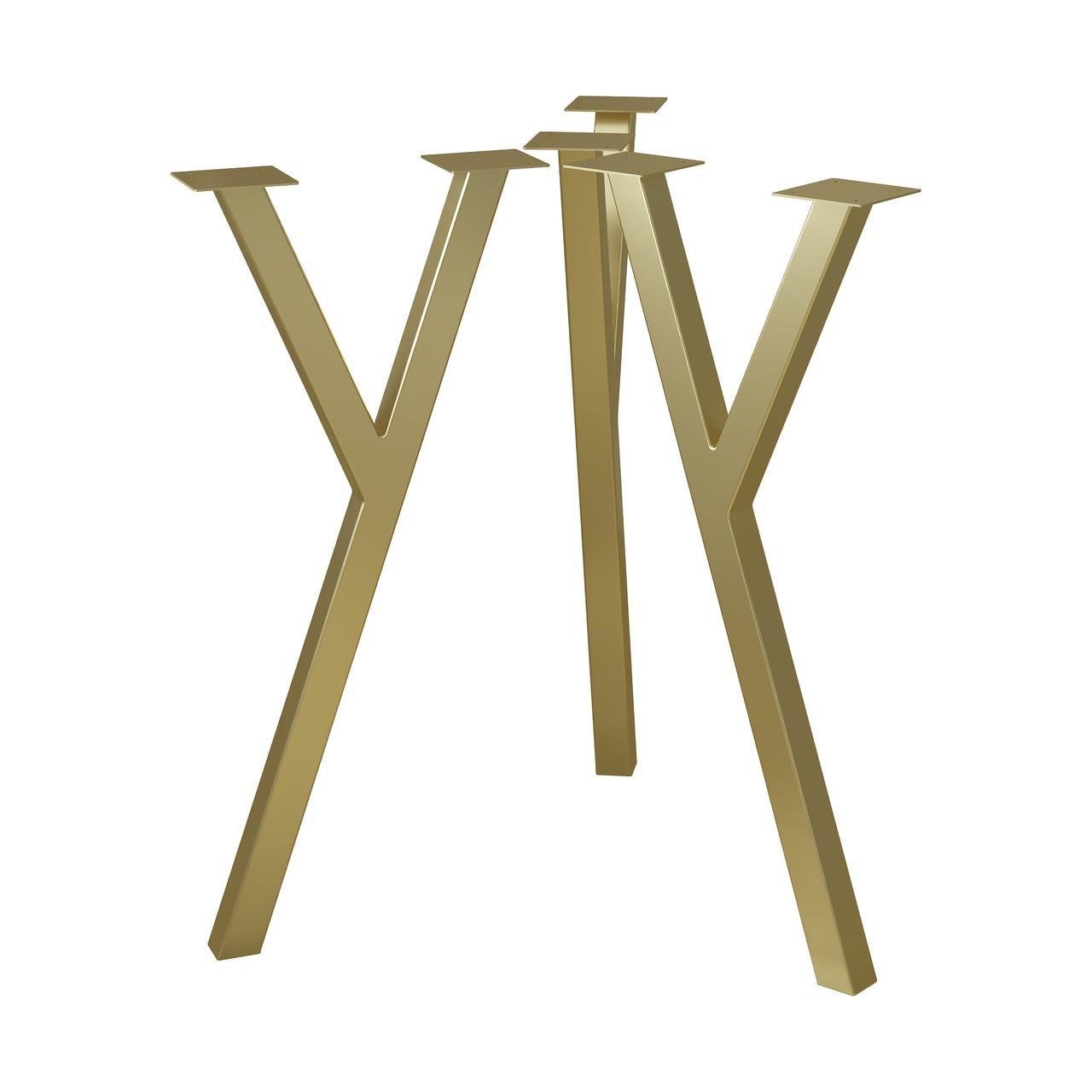 Комплект ножек для стола из металла Loft 730 мм 3 шт. Золотой (1115) Комплект ножек для стола из металла Loft 730 мм 3 шт. Золотой (1115)