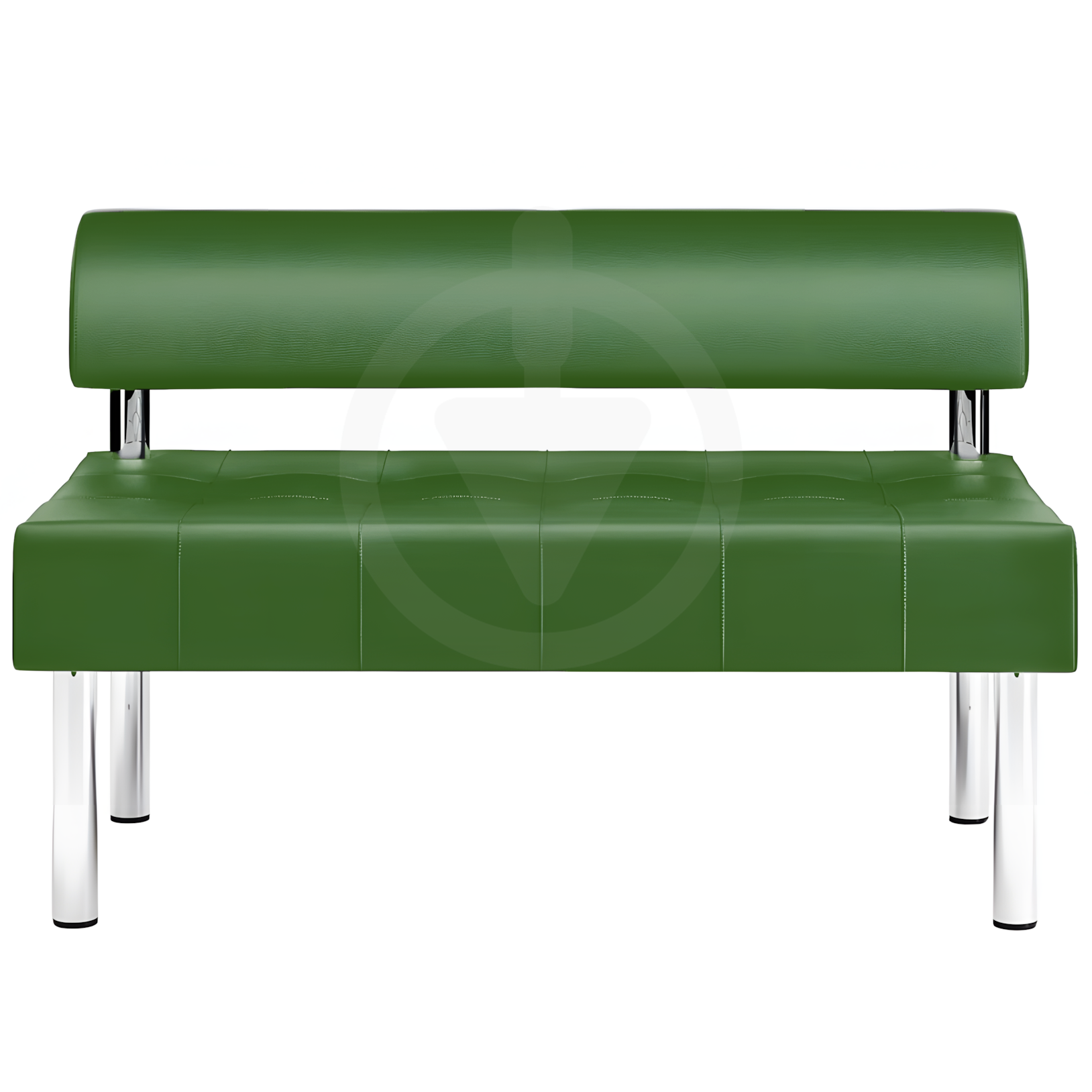 Диван офісний з прошивкою AVVS tech для очікування/приймальної 100 см Темно-зелений (proshit-noga25-75x100-dgreen) - фото 2