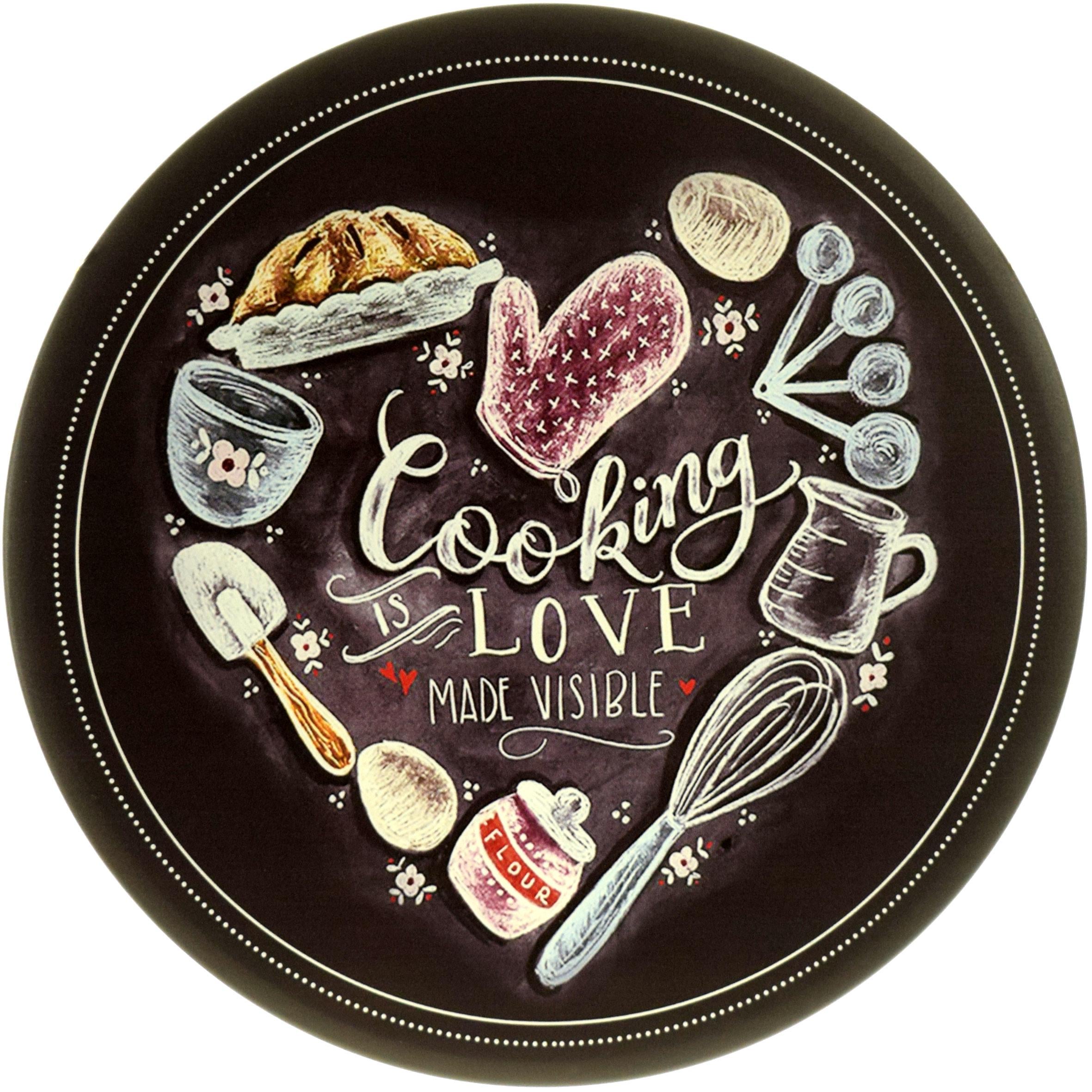 Табличка металлическая "Cooking Is Love Made Visible" 30 см (ms-104163)