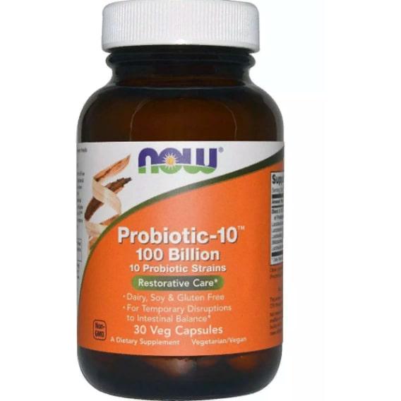 Пробіотик NOW Foods Probiotic-10 100 billion 30 Veg Caps (NF2931)