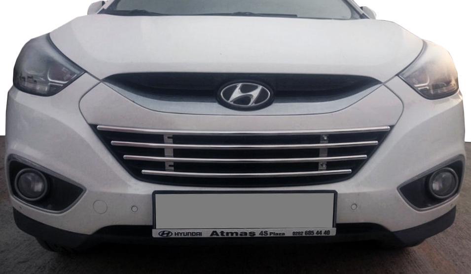 Решетка в бампер для Hyundai IX-35 2010-2015 г.