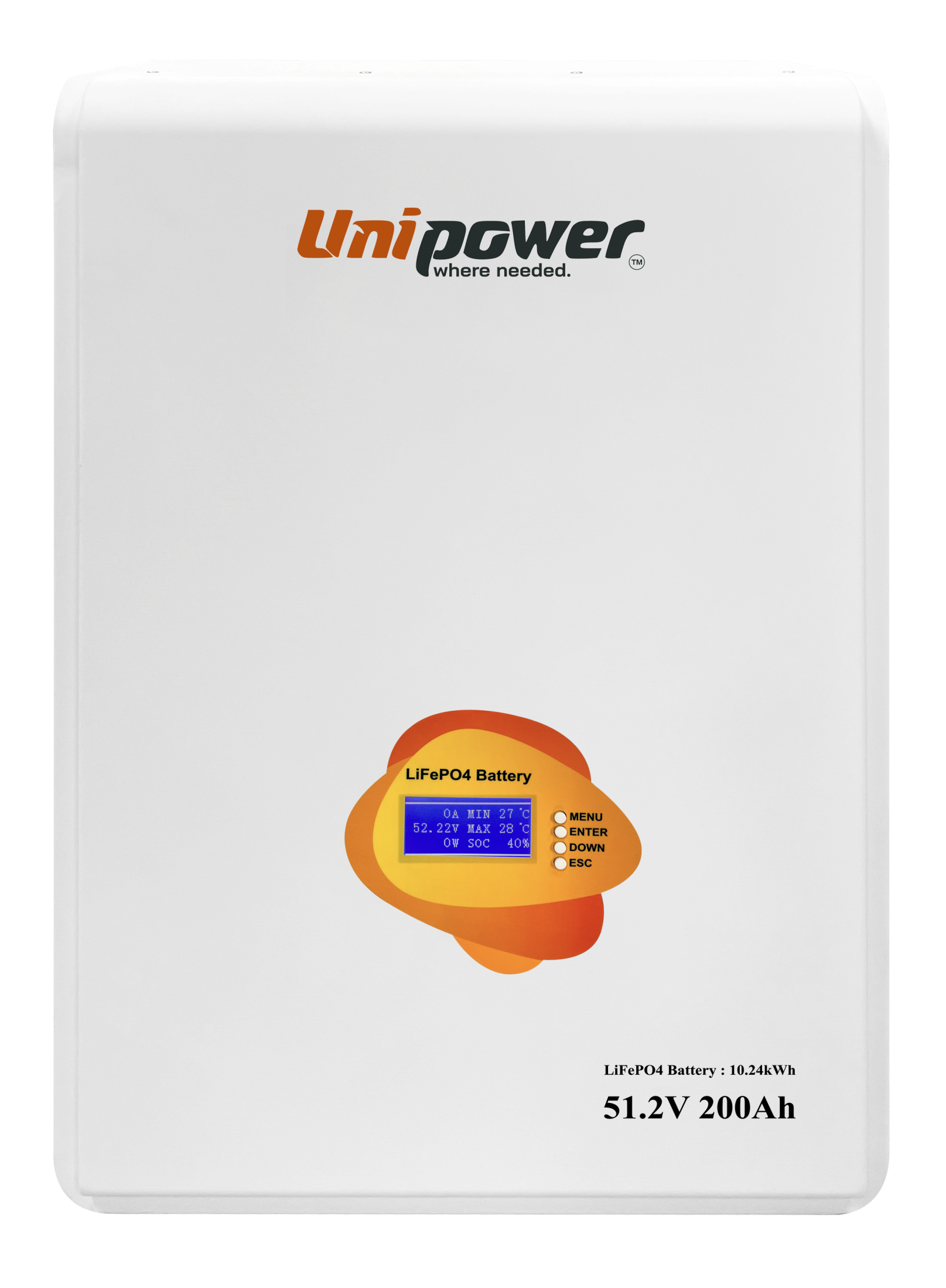 Батарея літієва UNIPOWER AL-WM512200 200Ah/10,24 кВт