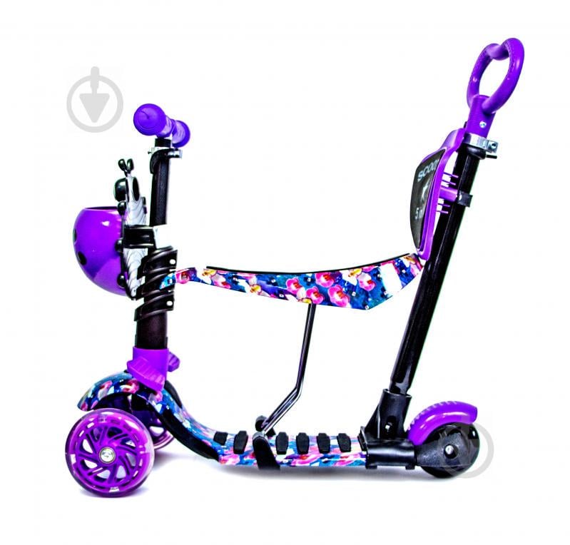 Самокат дитячий Scooter Сонечко 5 in 1 Orchid Фіолетовий (862127250)