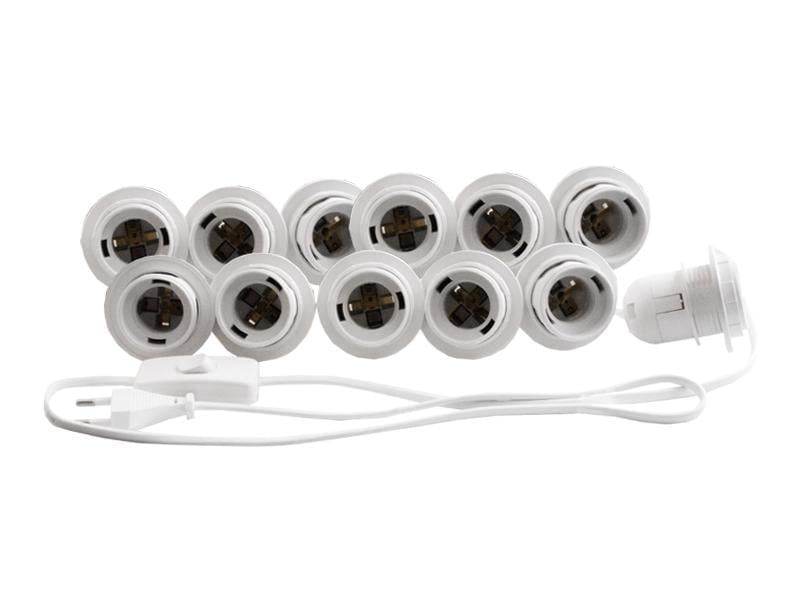 Подсветка гримировочного зеркала светодиодная LEDUA врезная с ручным выключателем 12 шт. E14 Белый (6551)