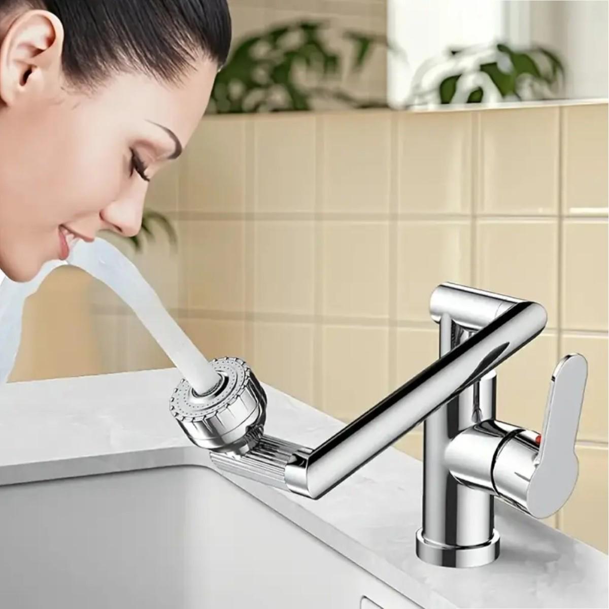 Смеситель трансформер Swiveling Faucet вращающийся для ванной комнаты и кухни - фото 3 Смеситель трансформер Swiveling Faucet вращающийся для ванной комнаты и кухни - фото 3