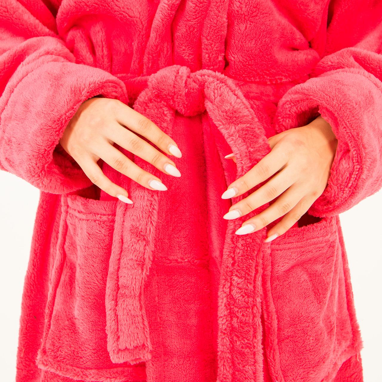 Халат женский на запах с капюшоном махровый 2 кармана M Манго (48) - фото 10 Халат женский на запах с капюшоном махровый 2 кармана M Манго (48) - фото 10