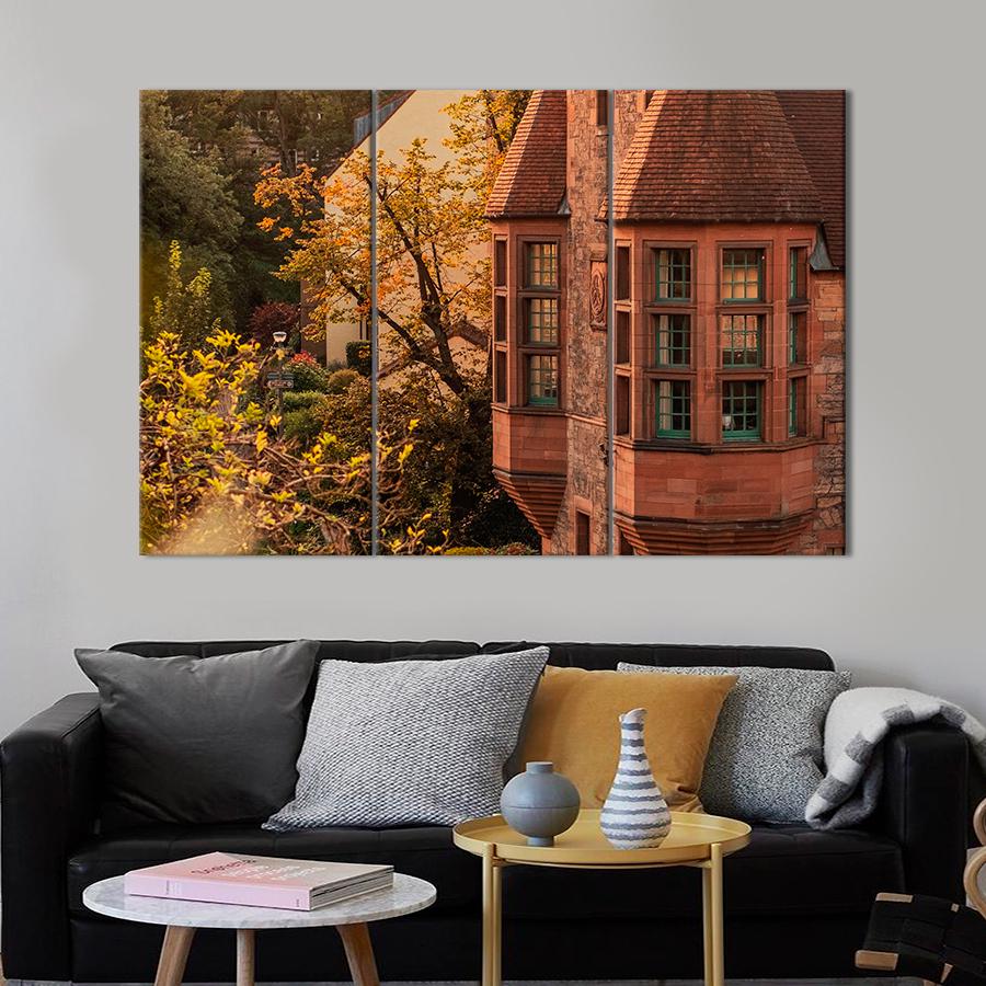 Картина город Старинная английская архитектура 156x100 см (A606-3)