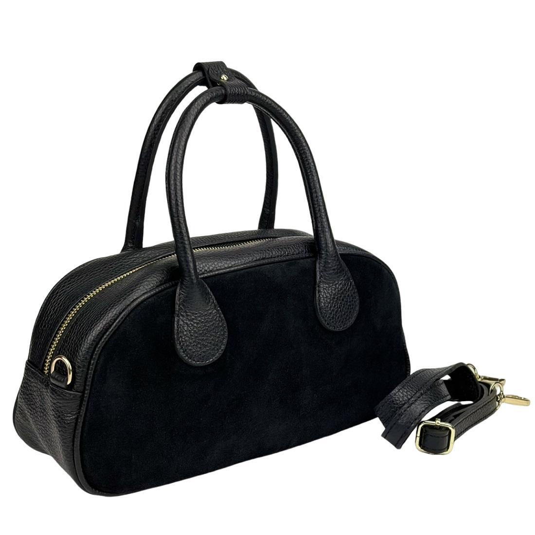 Женская сумка Royal Bag F-IT-3017A замшевая Черный (8080) - фото 9 Женская сумка Royal Bag F-IT-3017A замшевая Черный (8080) - фото 9