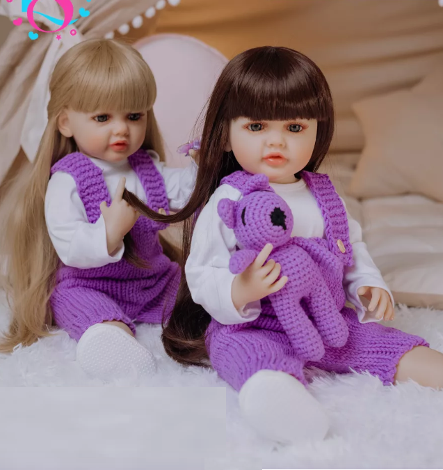 Кукла Reborn Катюша винил-силиконовая с соской/бутылочкой/игрушкой 55 см (1532541239) - фото 7 Кукла Reborn Катюша винил-силиконовая с соской/бутылочкой/игрушкой 55 см (1532541239) - фото 7