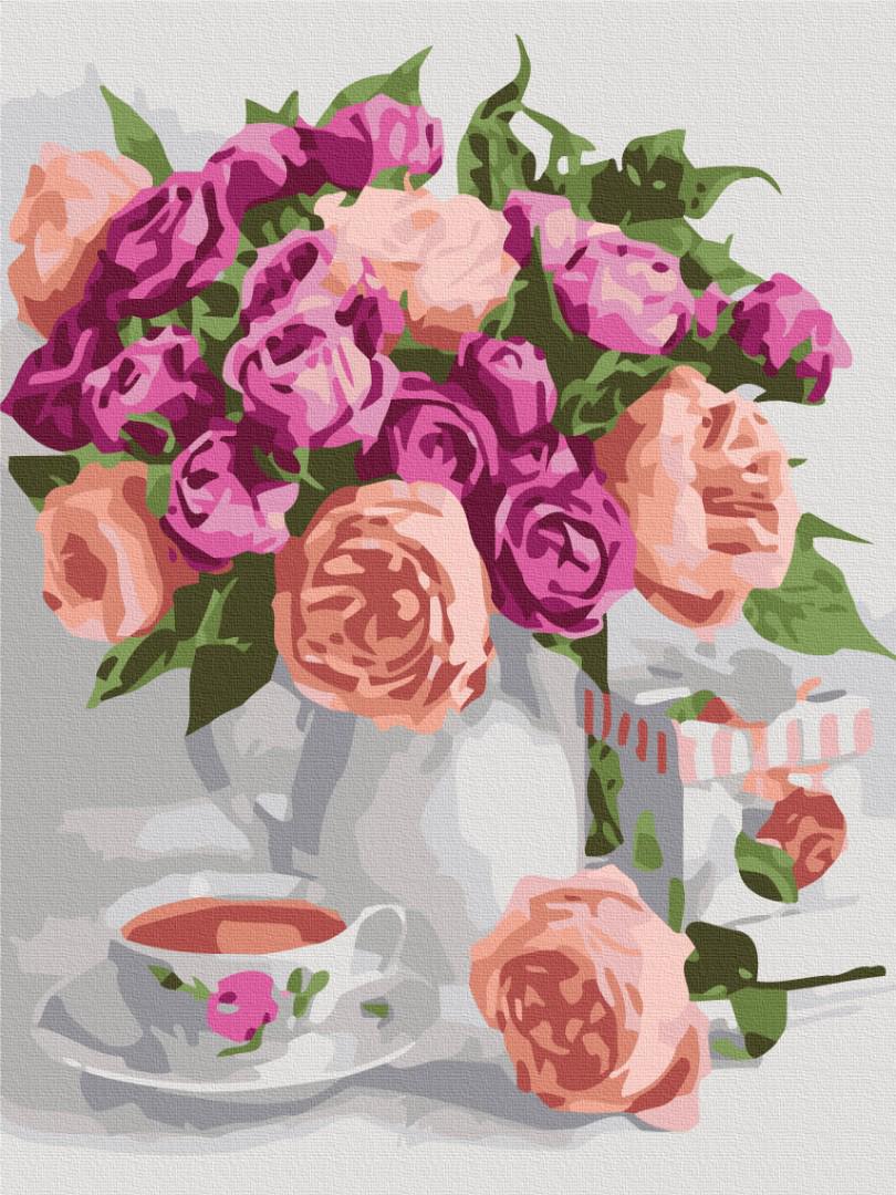 Картина за номерами Brushme Преміум Фіолетовий натюрморт 40x50 см (PBS51451)