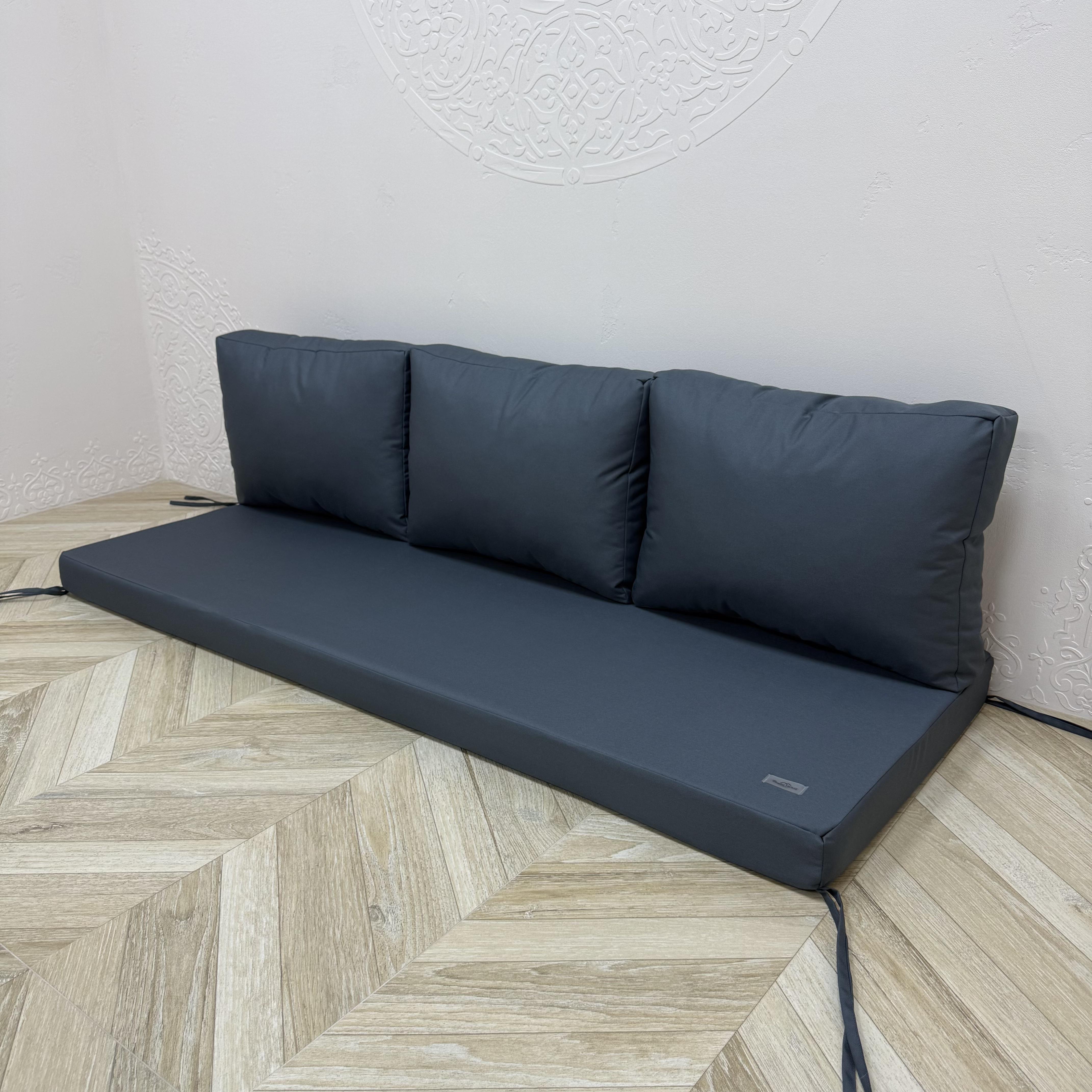 Комплект матрац з подушками Comfort Home Oxford на піддони/гойдалки/каркаси/садові меблі 160х60х40х5 см