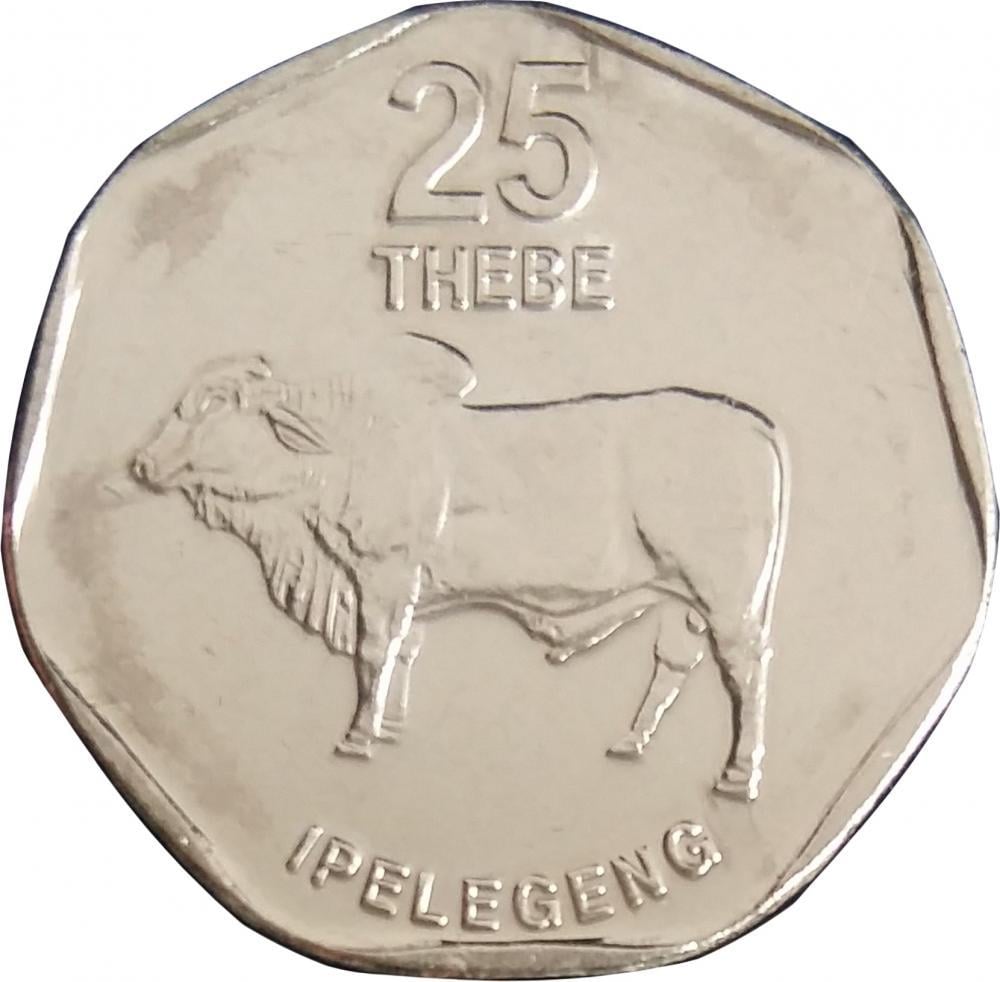 Коллекционная монета Ботсвана 25 тхебе 2009 UNC (KM#28)