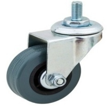 Мебельный ролик Sigma с винтом М10 x d 50 мм с подшипником Серый (713133)