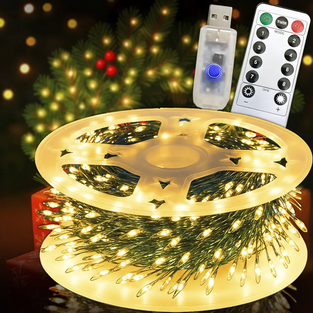 Гирлянда роса мишура на Зеленом проводе 20 м 600 LED на пульте Теплый USB Гирлянда светодиодная (123123) Гирлянда роса мишура на Зеленом проводе 20 м 600 LED на пульте Теплый USB Гирлянда светодиодная (123123)