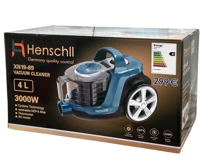 Пилосос циклонного типу Henschll XN-1989 з контейнером 3000 Вт Синій (XN-1989.4) - фото 7