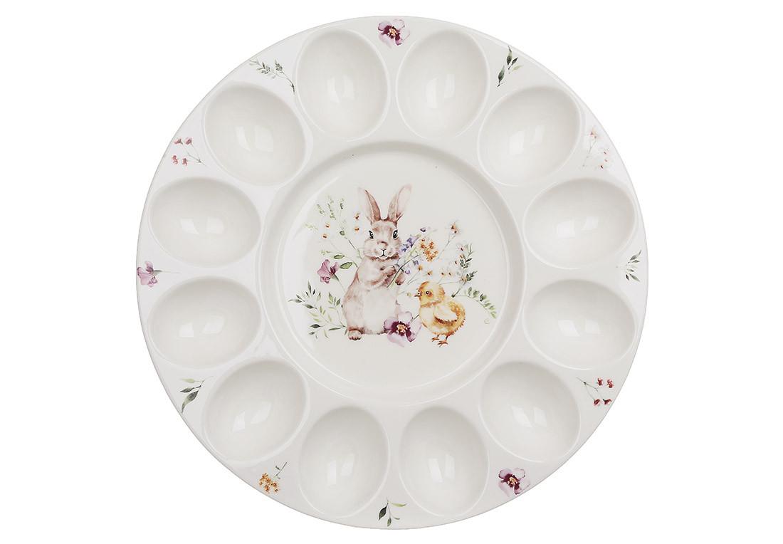 Тарелка для яиц BonaDi Весенняя история 12 шт. 26,5 см (095K)
