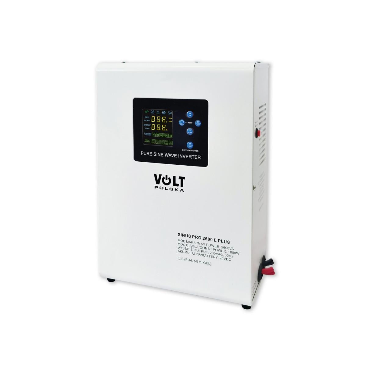 Источник бесперебойного питания Volt Polska Sinus PRO 2600 E PLUS 24/230V 1800/2600W (3SPM26024M)