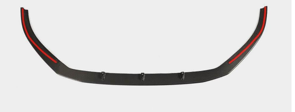 Накладки на передний бампер DDCarbon V5 для RS3 SD 2017-2020 для Audi A3 2012-2020 гг. карбон (132941)
