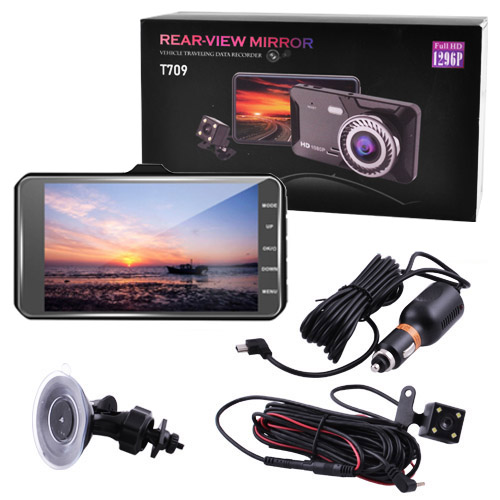 Відеореєстратор автомобільний T709 з сенсорним екраном Чорний - фото 4 Відеореєстратор автомобільний T709 з сенсорним екраном Чорний - фото 4