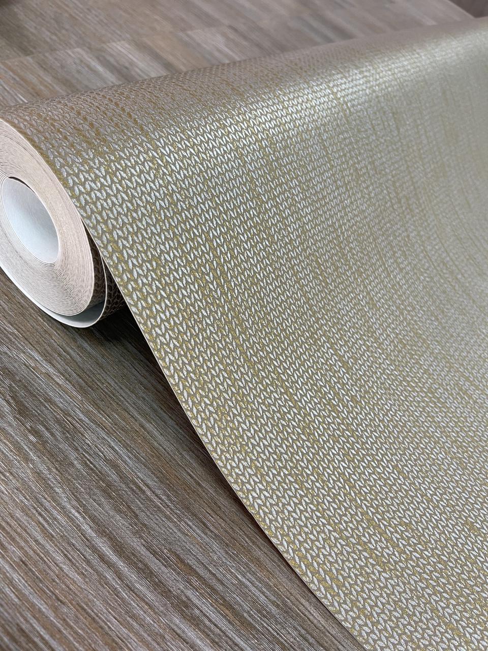 Шпалери вінілові на флізеліновій основі Marburg 10 м Коричневий із золотим (31364) - фото 2