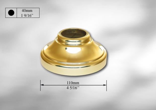 Колпак декоративный латунный на ножку балясины 40 мм для маскировки места крепления к монтажной поверхности (CSL114) - фото 2