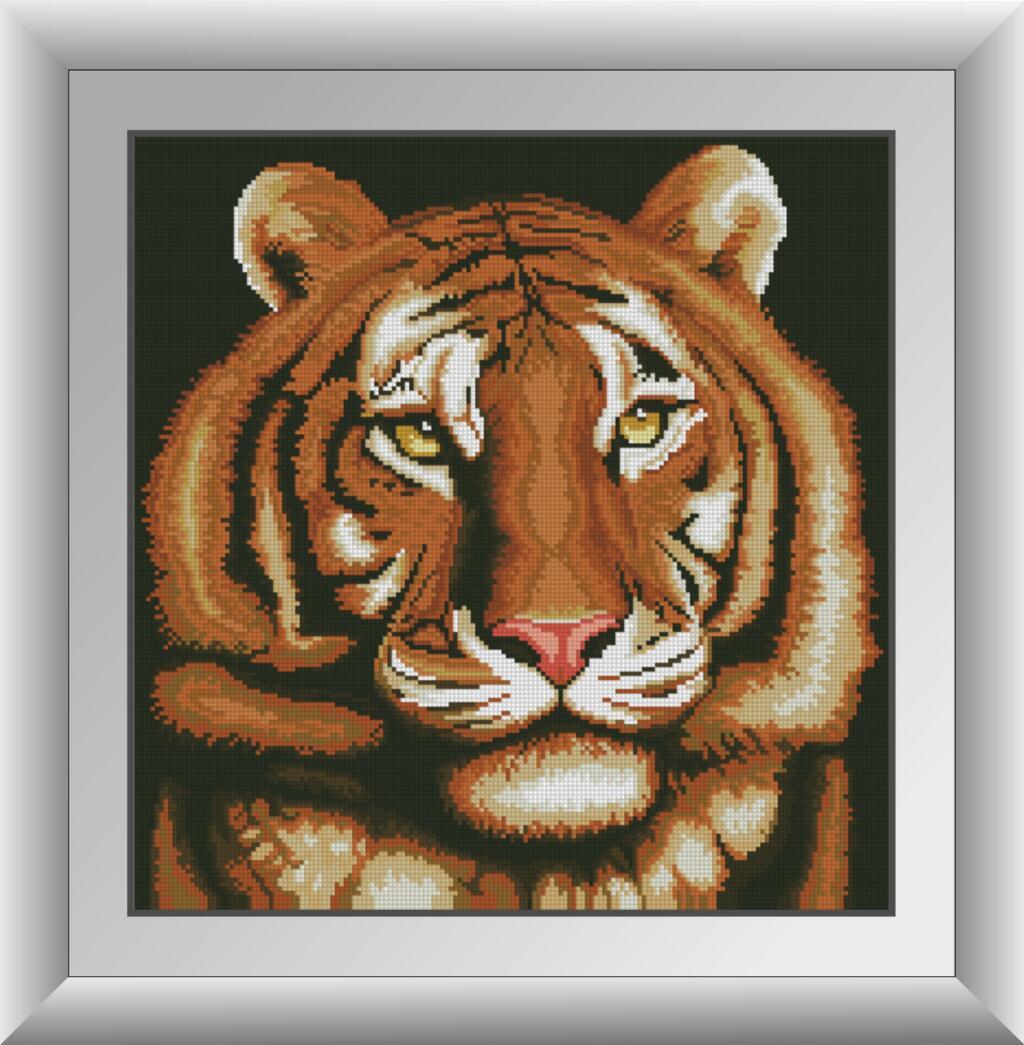 Алмазная мозаика Dream Art Портрет тигра 43x44 см (DA.30257)