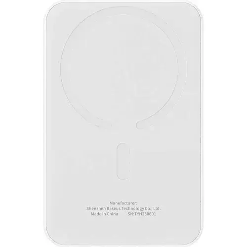 Батарея портативная BASEUS Magnetic Mini Wireless Fast Charge P10022107223-00 5000 mAh 20W White - фото 6