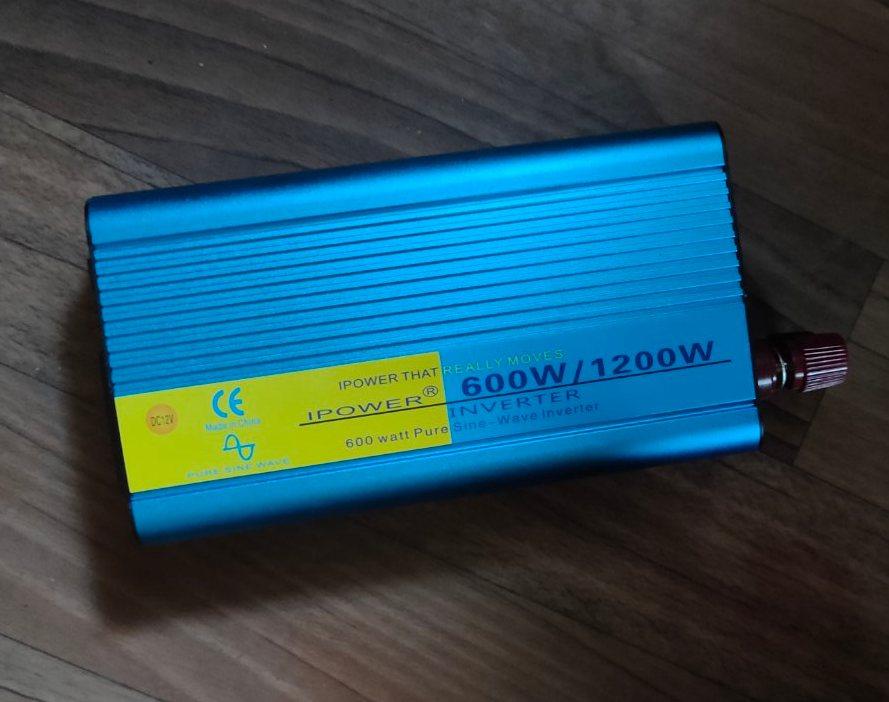 Инвертор IPOWER чистый синус 12-220V 600/1200 Вт (26339578) - фото 5