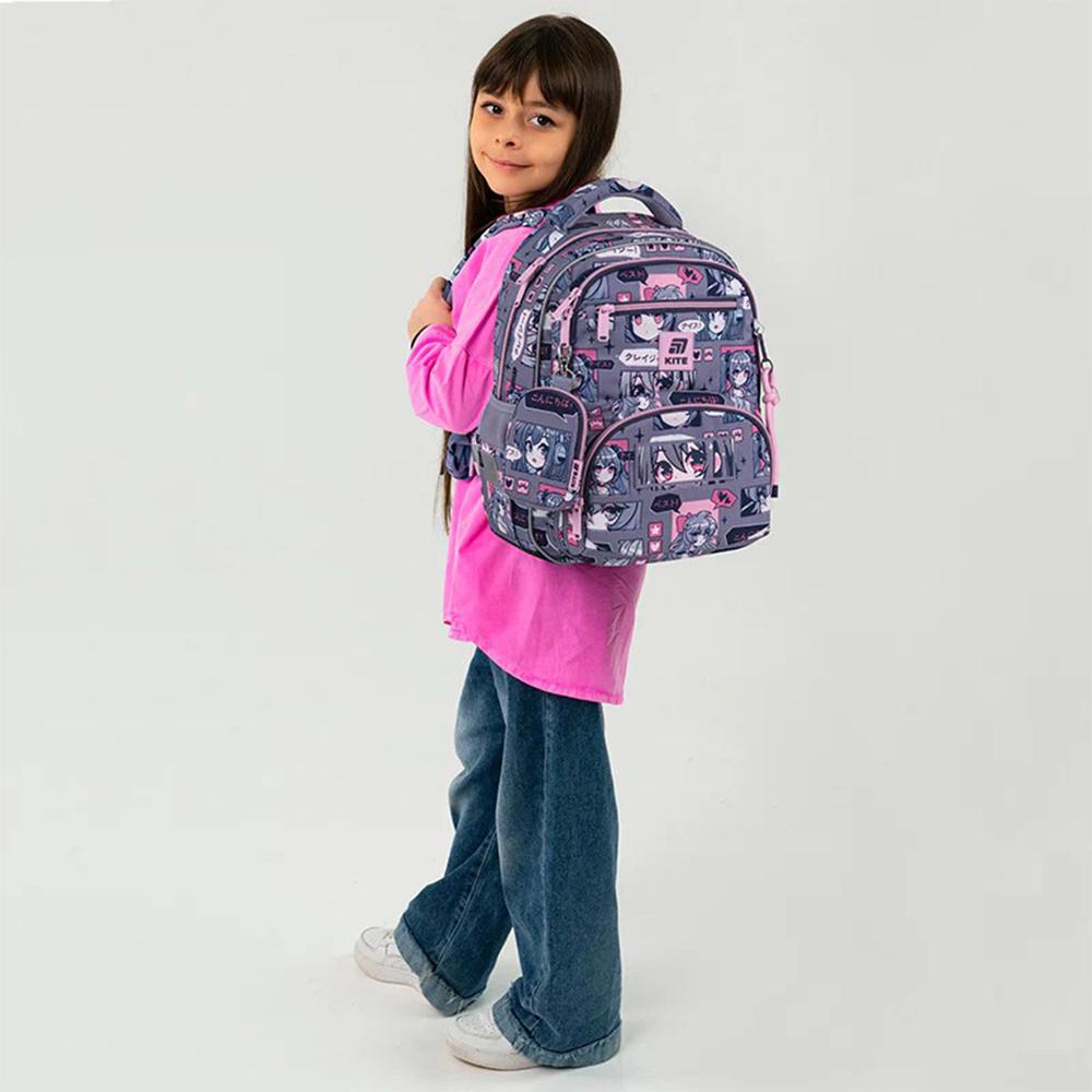 Шкільний набір KITE Education Anime Girl рюкзак/пенал/сумка для взуття (SET_K25-773M-5) - фото 4 Шкільний набір KITE Education Anime Girl рюкзак/пенал/сумка для взуття (SET_K25-773M-5) - фото 4