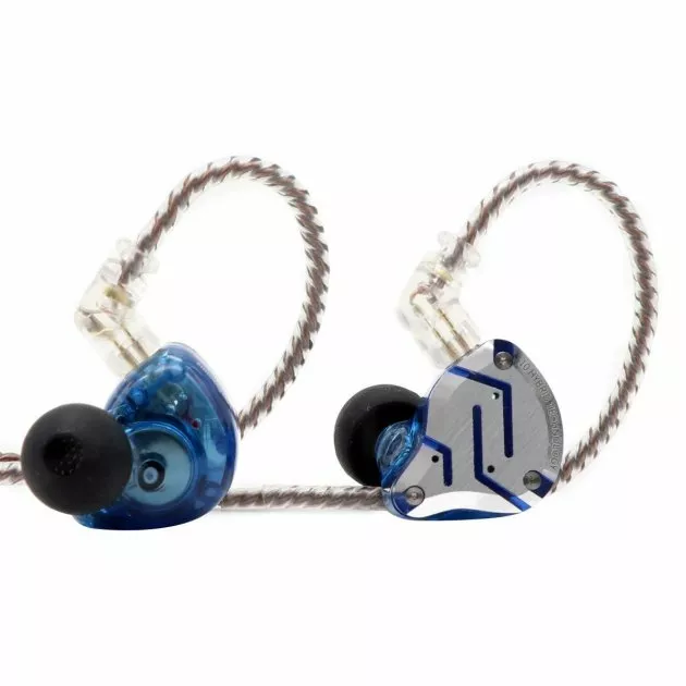 Наушники KZ ZS10 Pro с микрофоном glare Blue - фото 3