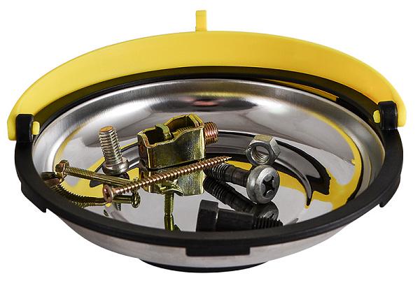 Тарелка магнитная АСКО-УКРЕМ 7003А ⌀148x22 мм с крышкой нержавеющая сталь (A0200020055)