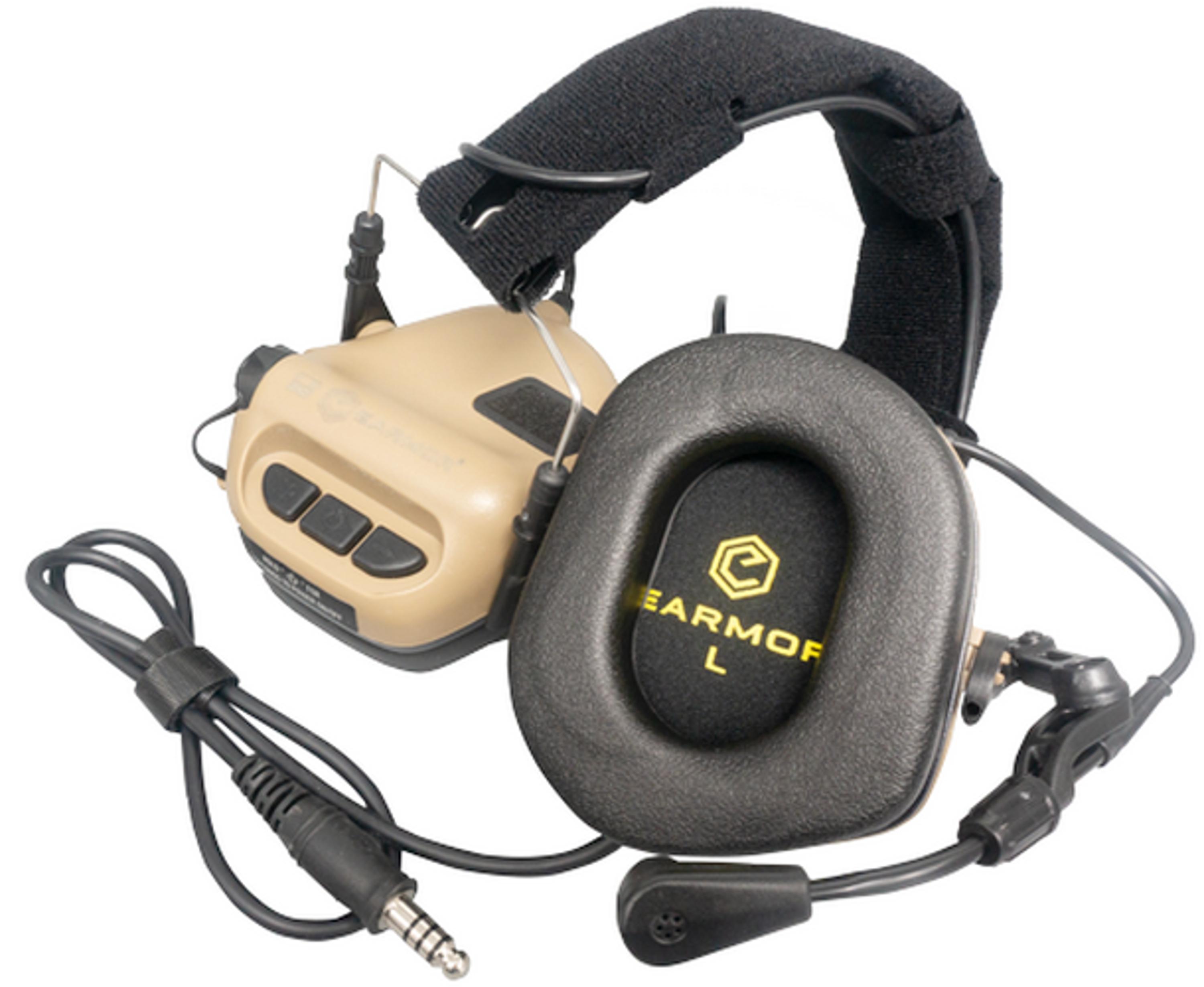 Навушники активні шумоподавлюючі Earmor M32 MOD3 EM-M32-M3-TN Tan (571620) - фото 12