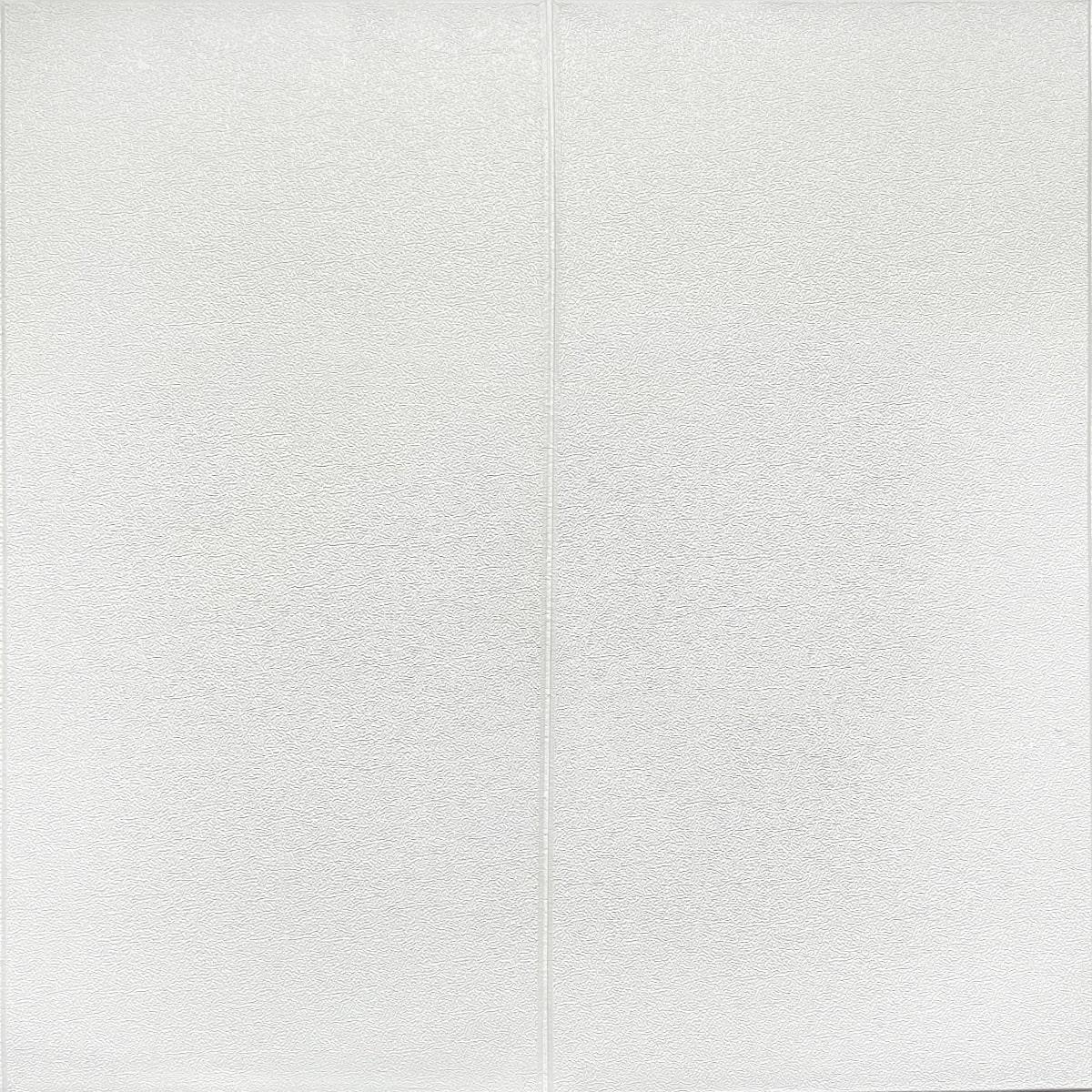 Панель самоклеящаяся 3D Sticker Wall SW-00001356 блоки 700х600х5 мм Белый