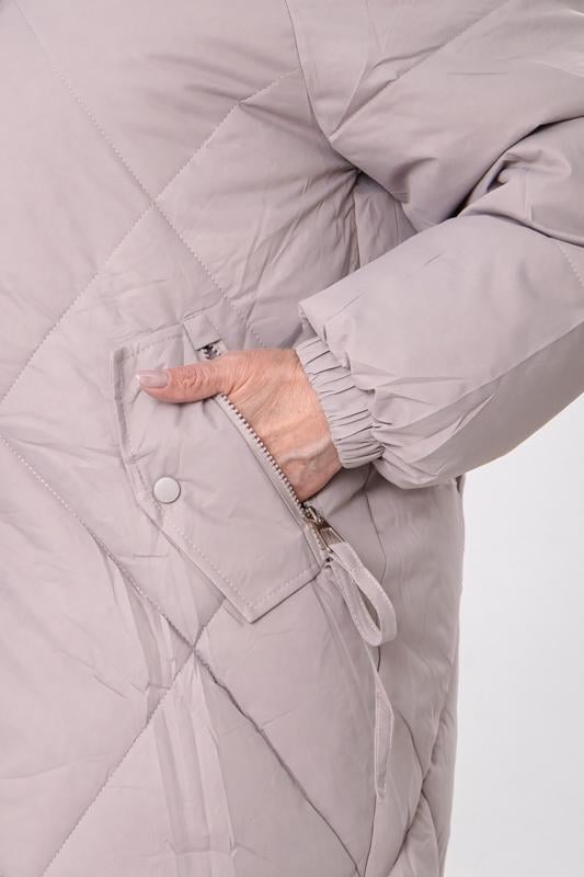 Куртка зимова жіноча подовжена плюс сайз з капюшоном Носи Своє р. 56 Мокко (16203) - фото 5 Куртка зимова жіноча подовжена плюс сайз з капюшоном Носи Своє р. 56 Мокко (16203) - фото 5